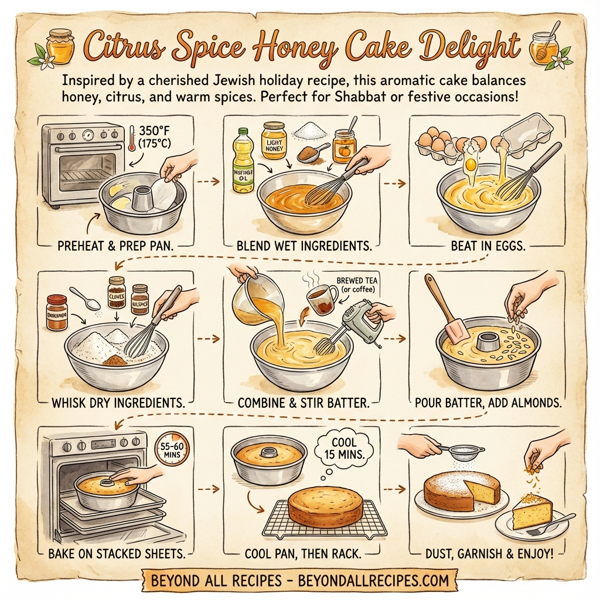 Citrus Spice Honey Cake Delight instructions
