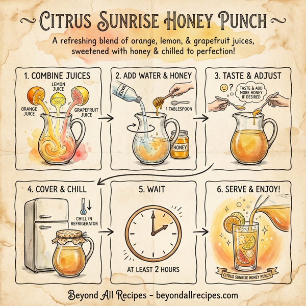 Citrus Sunrise Honey Punch instructions