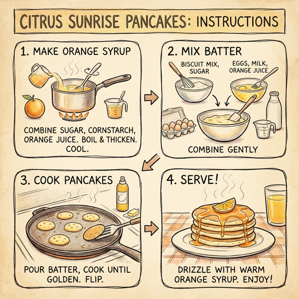 Citrus Sunrise Pancakes instructions