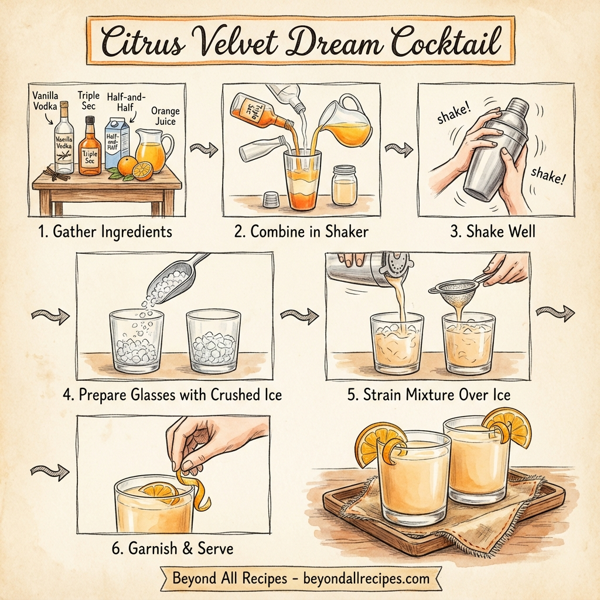Citrus Velvet Dream Cocktail instructions