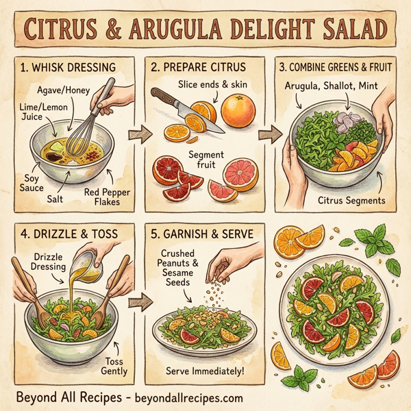Citrus & Arugula Delight Salad instructions