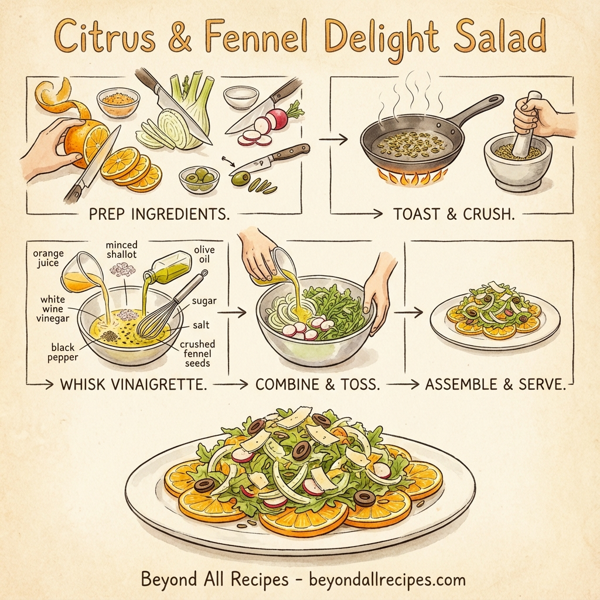 Citrus & Fennel Delight Salad instructions