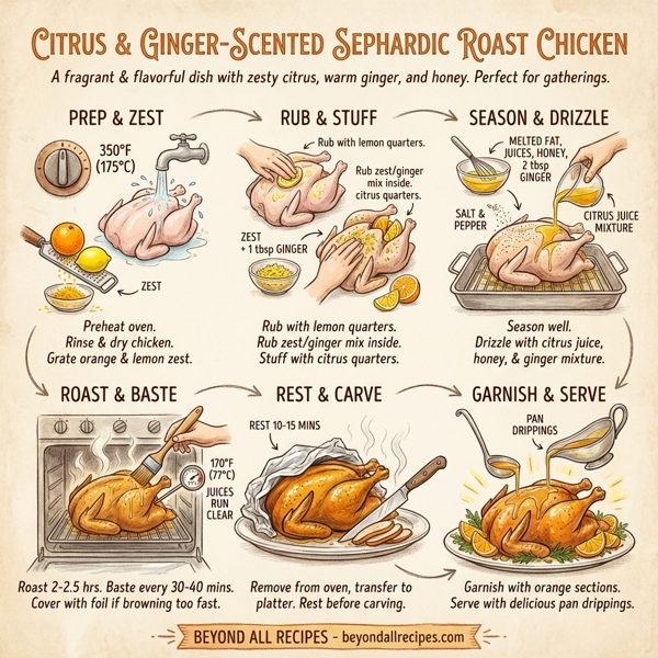 Citrus and Ginger-Scented Sephardic Roast Chicken instructions