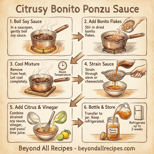 Citrusy Bonito Ponzu Sauce instructions