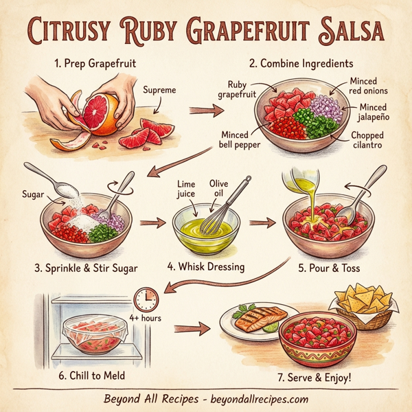 Citrusy Ruby Grapefruit Salsa instructions