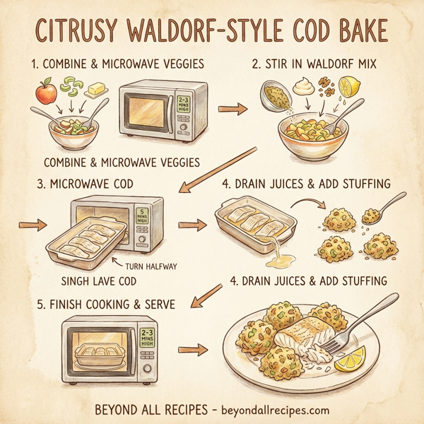 Citrusy Waldorf-Style Cod Bake instructions