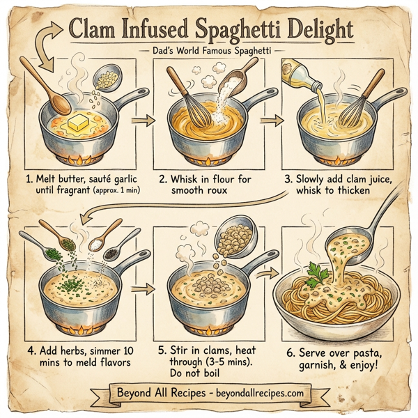 Clam Infused Spaghetti Delight instructions