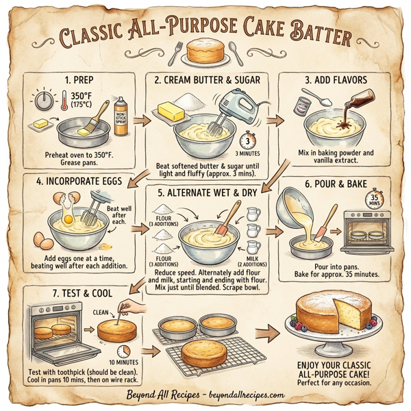 Classic All-Purpose Cake Batter instructions