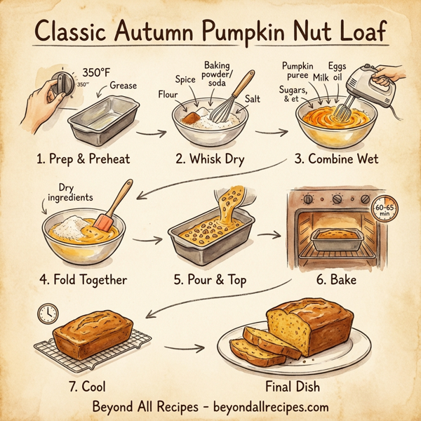 Classic Autumn Pumpkin Nut Loaf instructions