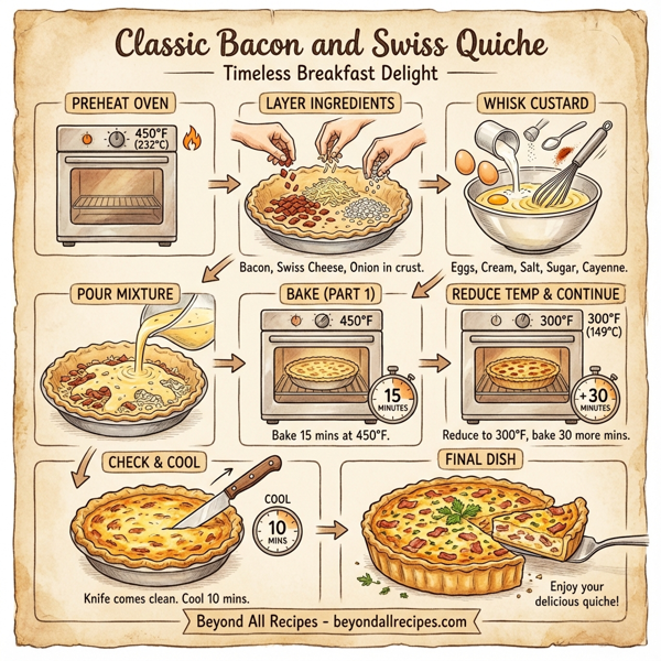 Classic Bacon and Swiss Quiche instructions