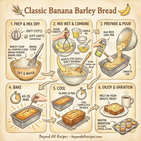 Classic Banana Barley Bread instructions