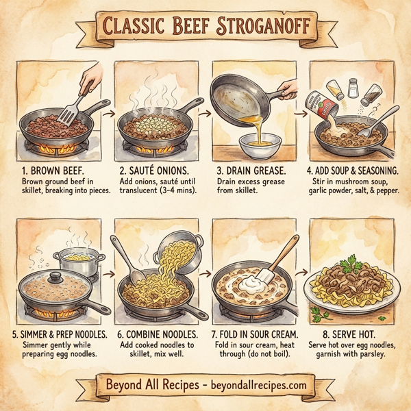 Classic Beef Stroganoff instructions