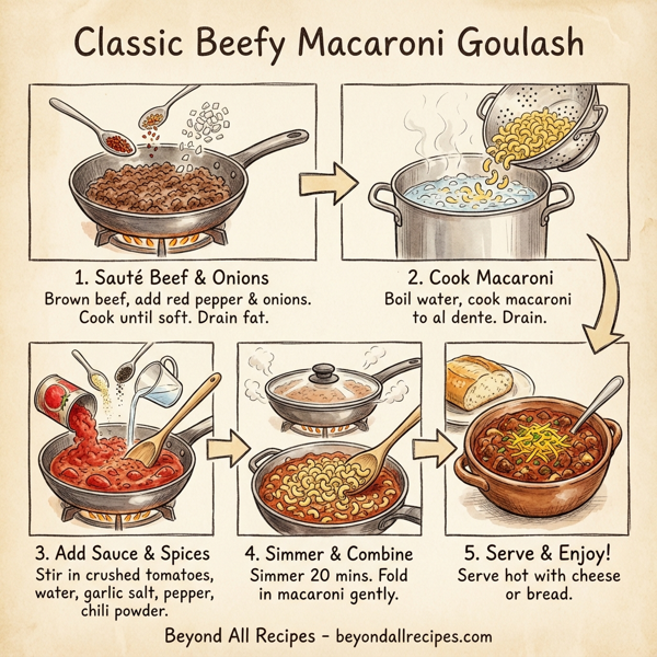Classic Beefy Macaroni Goulash instructions