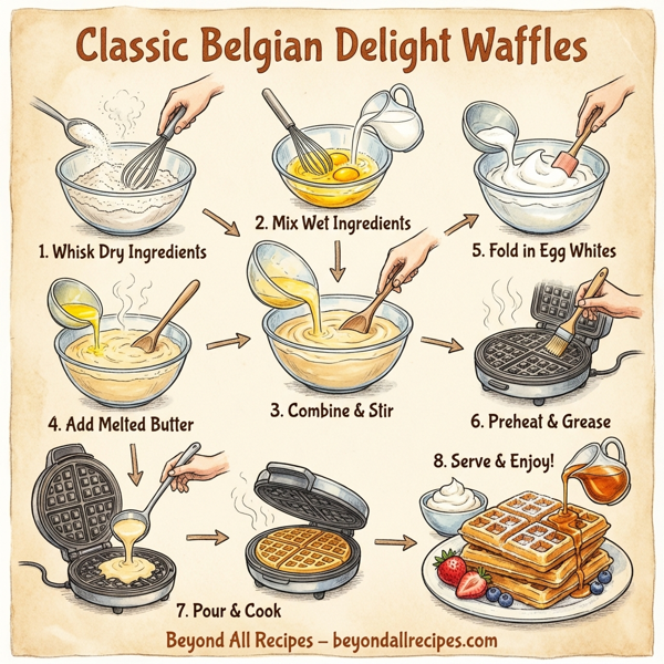 Classic Belgian Delight Waffles instructions