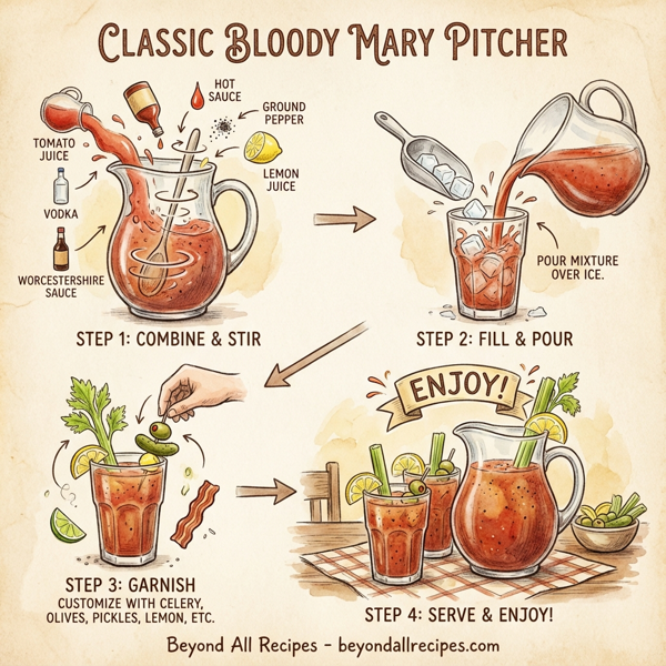 Classic Bloody Mary Pitcher instructions