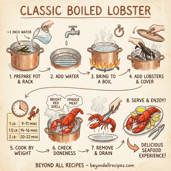 Classic Boiled Lobster with Butter and Lemon instructions