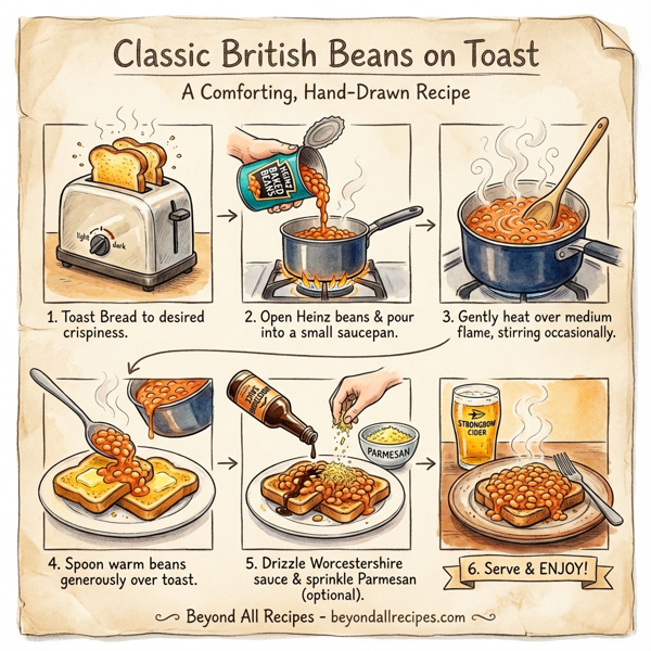 Classic British Beans on Toast instructions