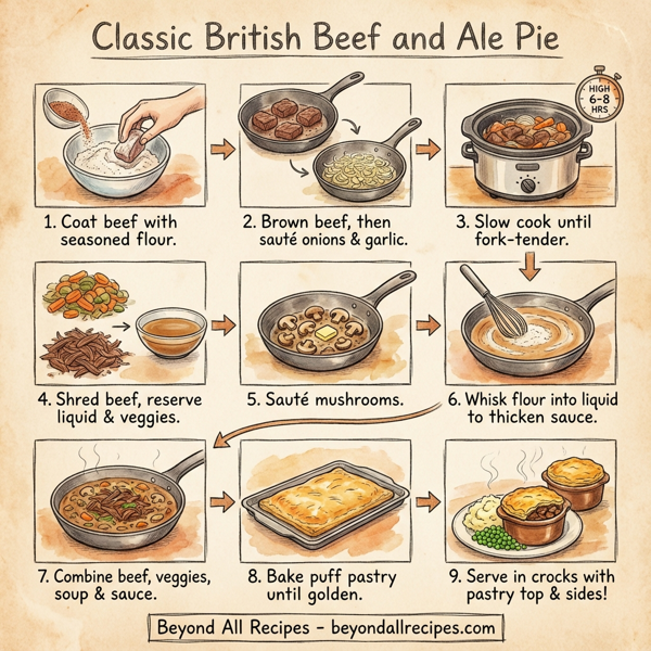 Classic British Beef and Ale Pie instructions