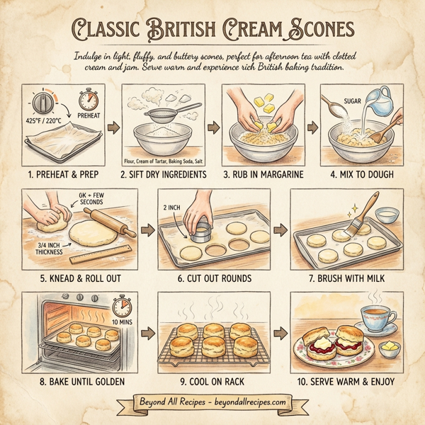 Classic British Cream Scones instructions