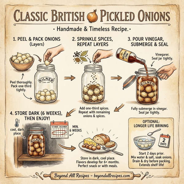 Classic British Pickled Onions instructions