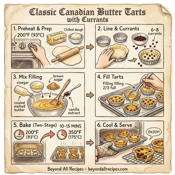 Classic Canadian Butter Tarts with Currants instructions