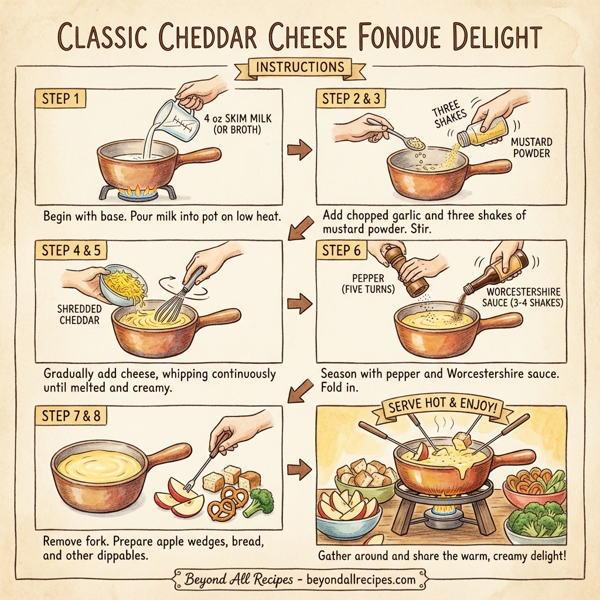 Classic Cheddar Cheese Fondue Delight instructions