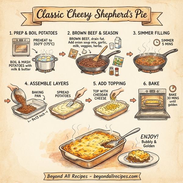 Classic Cheesy Shepherd's Pie instructions