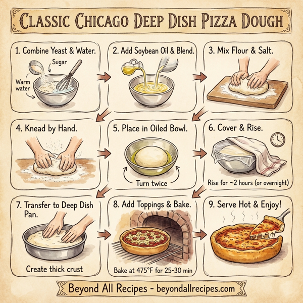 Classic Chicago Deep Dish Pizza Dough instructions