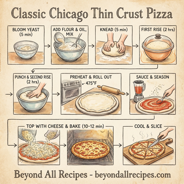 Classic Chicago Thin Crust Pizza instructions