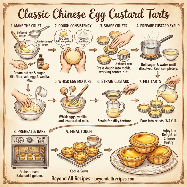 Classic Chinese Egg Custard Tarts instructions