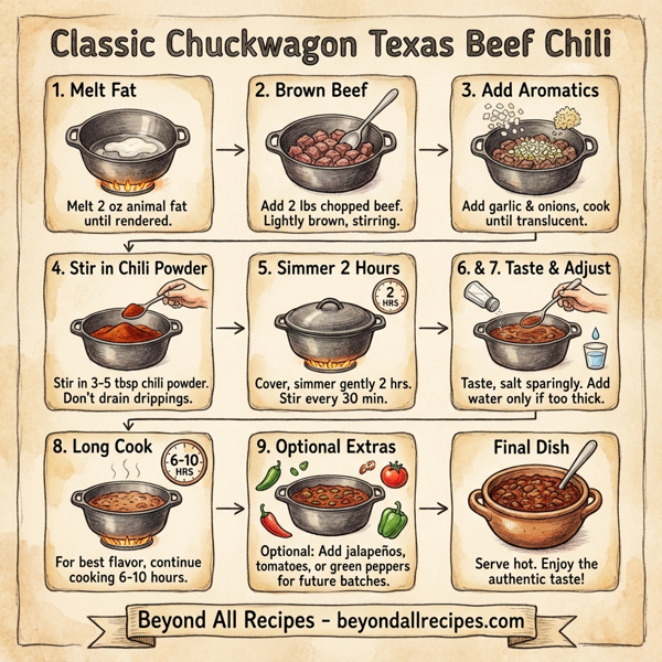 Classic Chuckwagon Texas Beef Chili instructions
