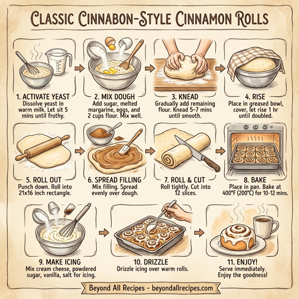 Classic Cinnabon-Style Cinnamon Rolls instructions