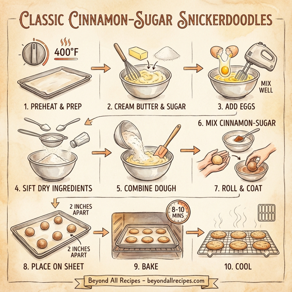 Classic Cinnamon-Sugar Snickerdoodles instructions
