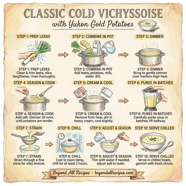 Classic Cold Vichyssoise with Yukon Gold Potatoes instructions