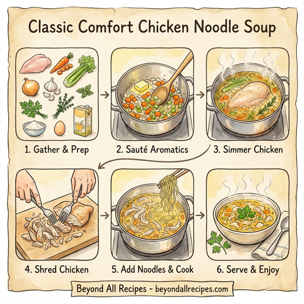 Classic Comfort Chicken Noodle Soup instructions