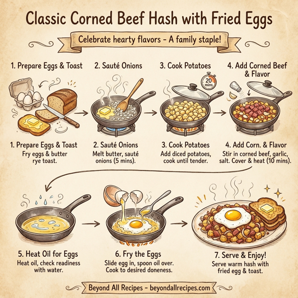 Classic Corned Beef Hash with Fried Eggs instructions