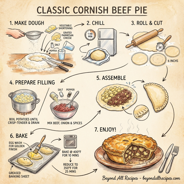 Classic Cornish Beef Pie instructions