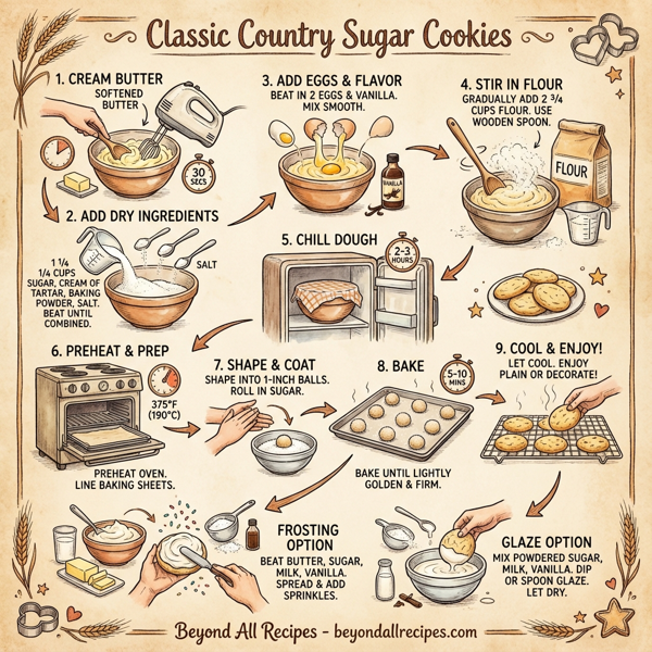 Classic Country Sugar Cookies instructions
