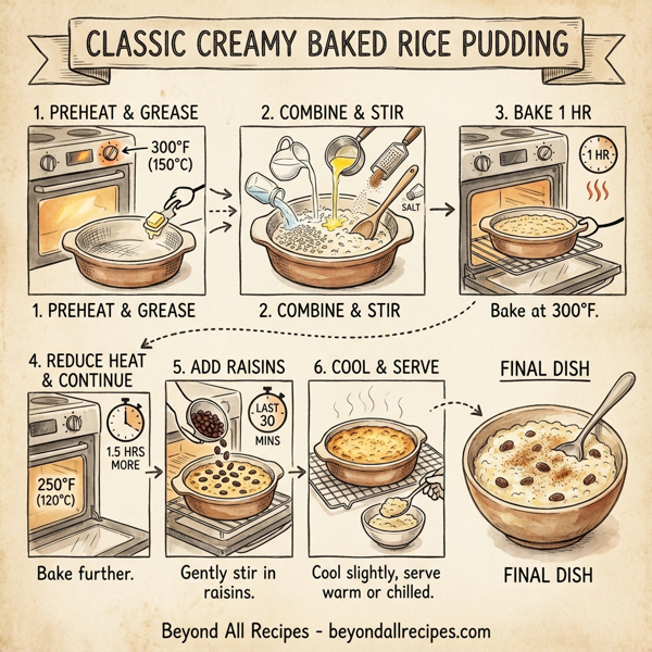 Classic Creamy Baked Rice Pudding instructions