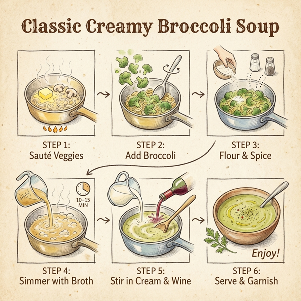 Classic Creamy Broccoli Soup instructions