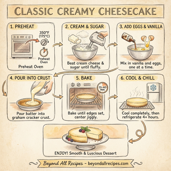 Classic Creamy Cheesecake instructions