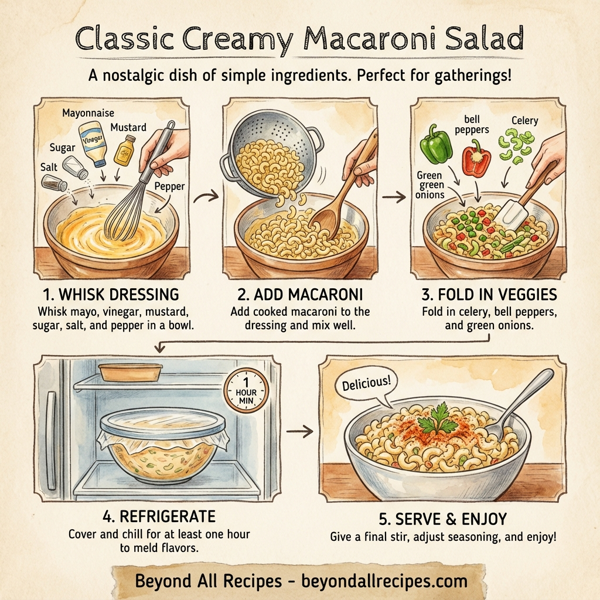 Classic Creamy Macaroni Salad instructions