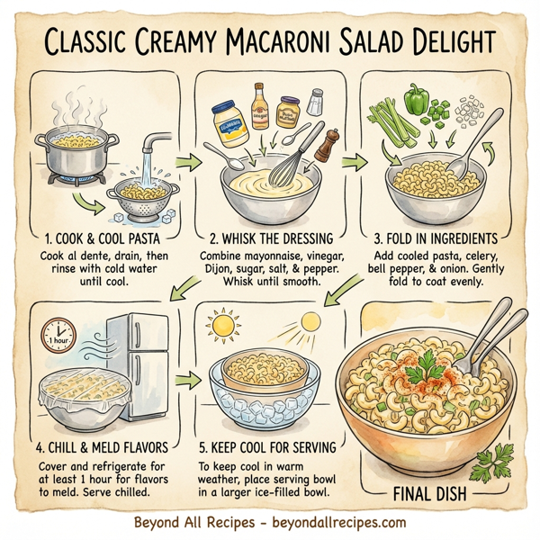 Classic Creamy Macaroni Salad Delight instructions