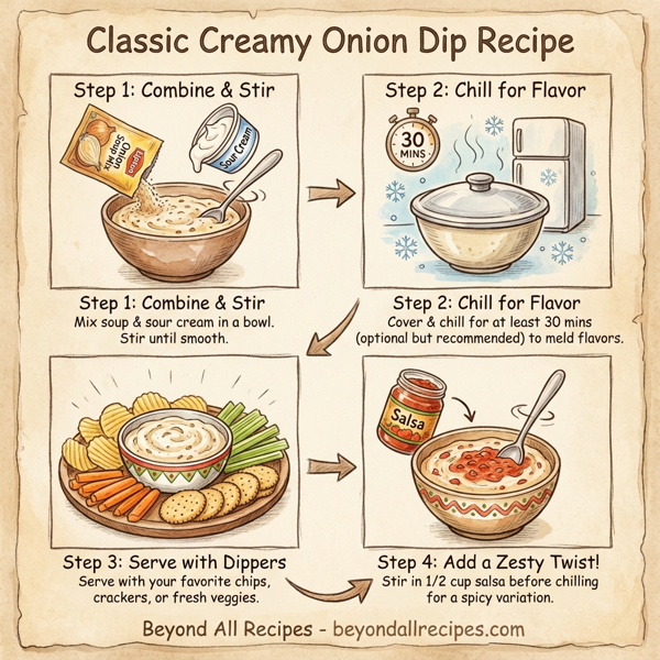Classic Creamy Onion Dip instructions