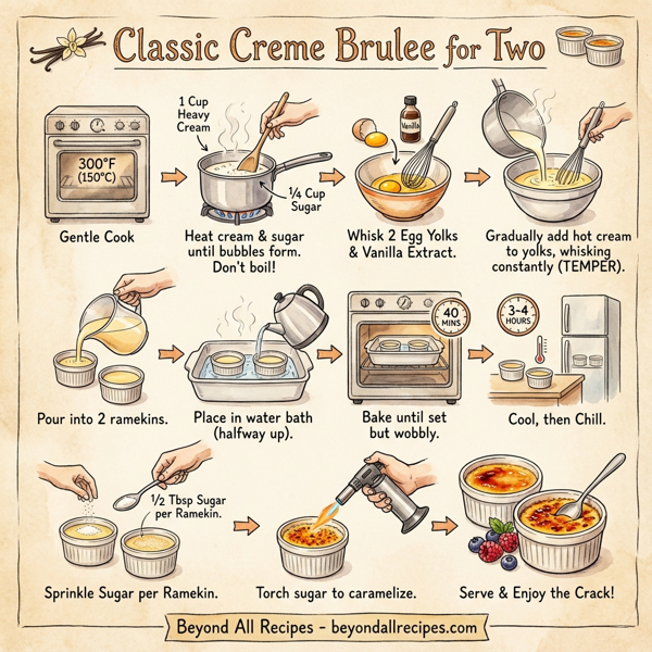 Classic Creme Brulee for Two instructions