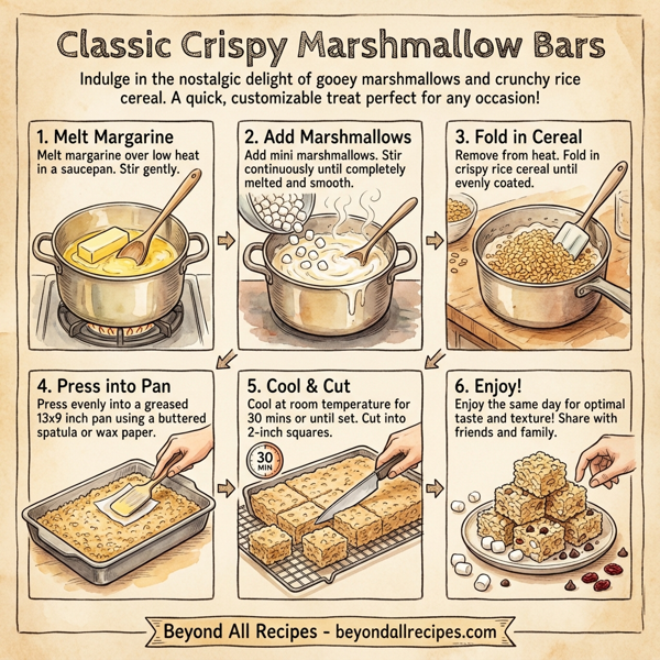 Classic Crispy Marshmallow Bars instructions