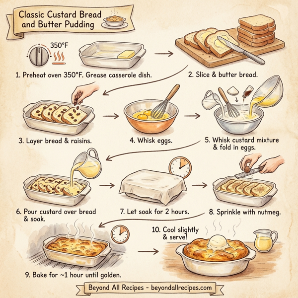 Classic Custard Bread and Butter Pudding instructions