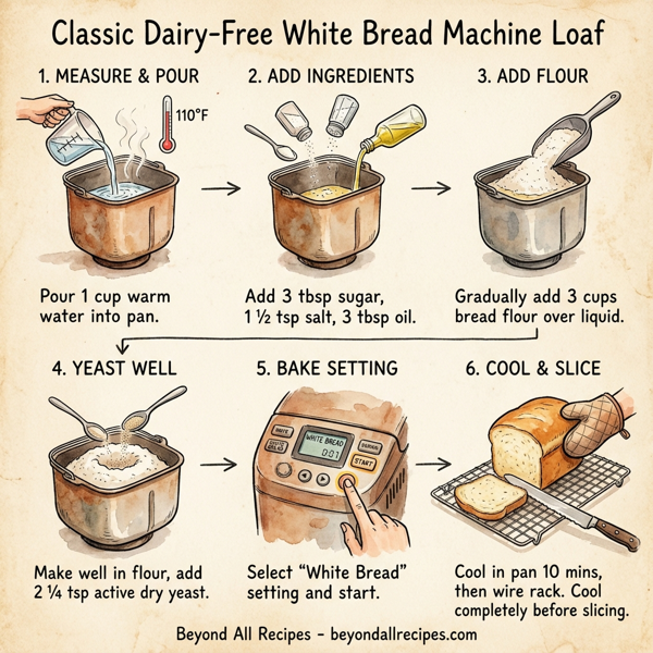 Classic Dairy-Free White Bread Machine Loaf instructions