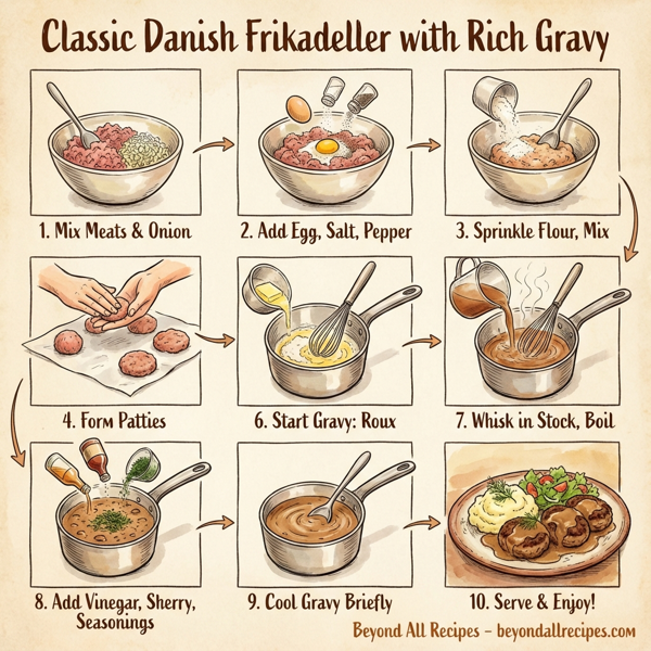 Classic Danish Frikadeller with Rich Gravy instructions