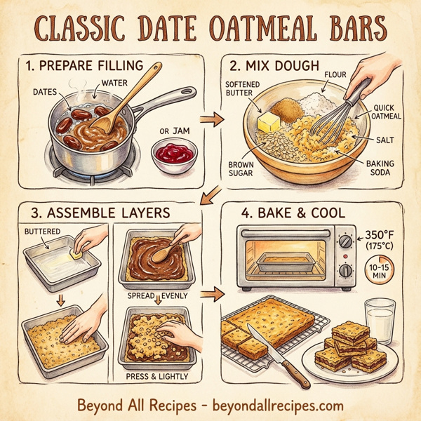 Classic Date Oatmeal Bars instructions